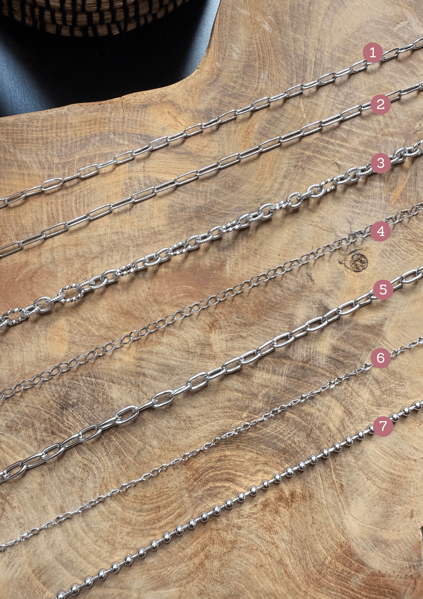 Collier personnalisable argenté