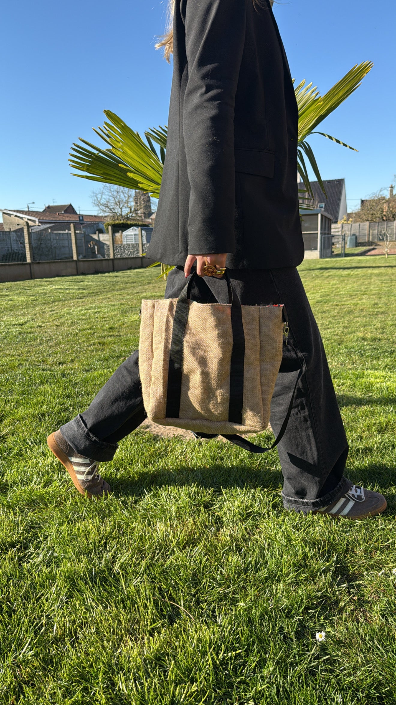 Sac mini cabas Delphine personnalisable. Créez votre sac en choisissant vos tissus intérieurs et extérieurs. Création sur mesure