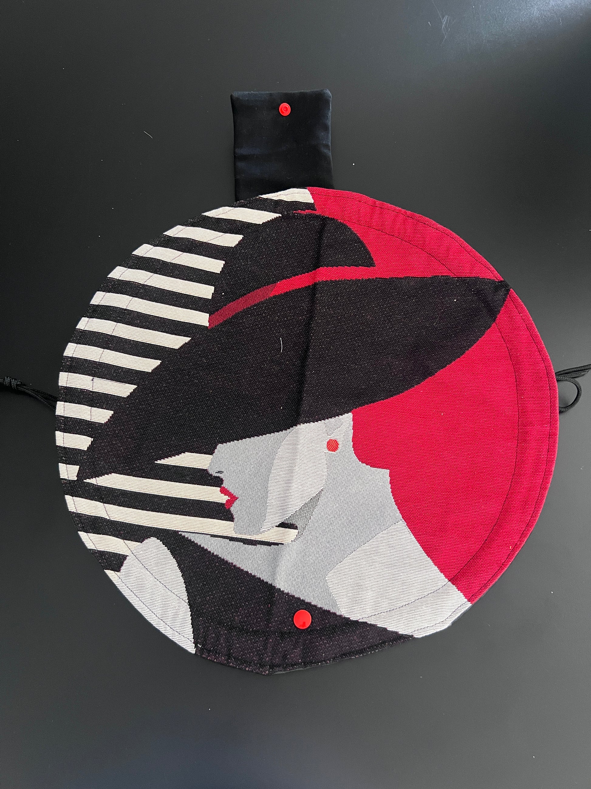 Bourse Ă  maquillage T1 "Lison" similicuir noir - creation by loliart