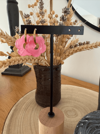 Boucles d’oreilles en forme de fleurs – Élégance florale et féminité