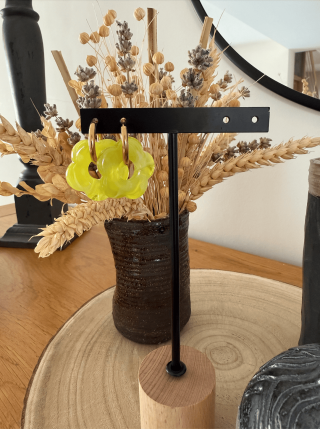 Boucles d’oreilles en forme de fleurs – Élégance florale et féminité