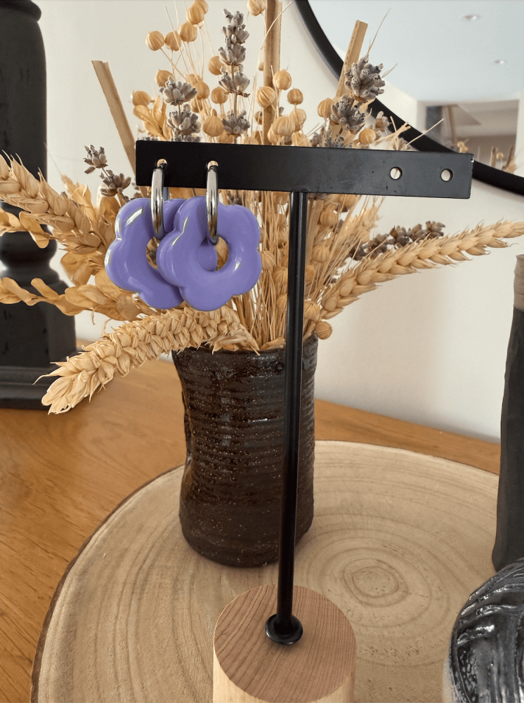 Boucles d’oreilles en forme de fleurs – Élégance florale et féminité