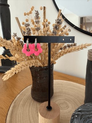 Boucles d’oreilles en forme de fleurs – Élégance florale et féminité