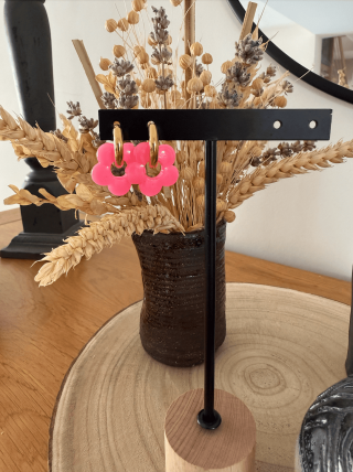 Boucles d’oreilles en forme de fleurs – Élégance florale et féminité