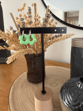 Boucles d’oreilles en forme de fleurs – Élégance florale et féminité