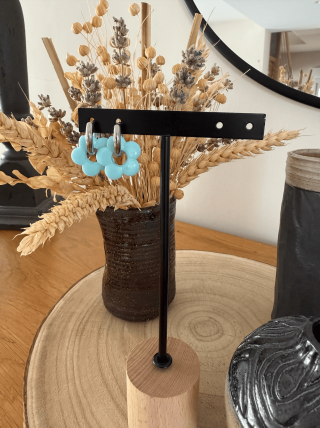 Boucles d’oreilles en forme de fleurs – Élégance florale et féminité