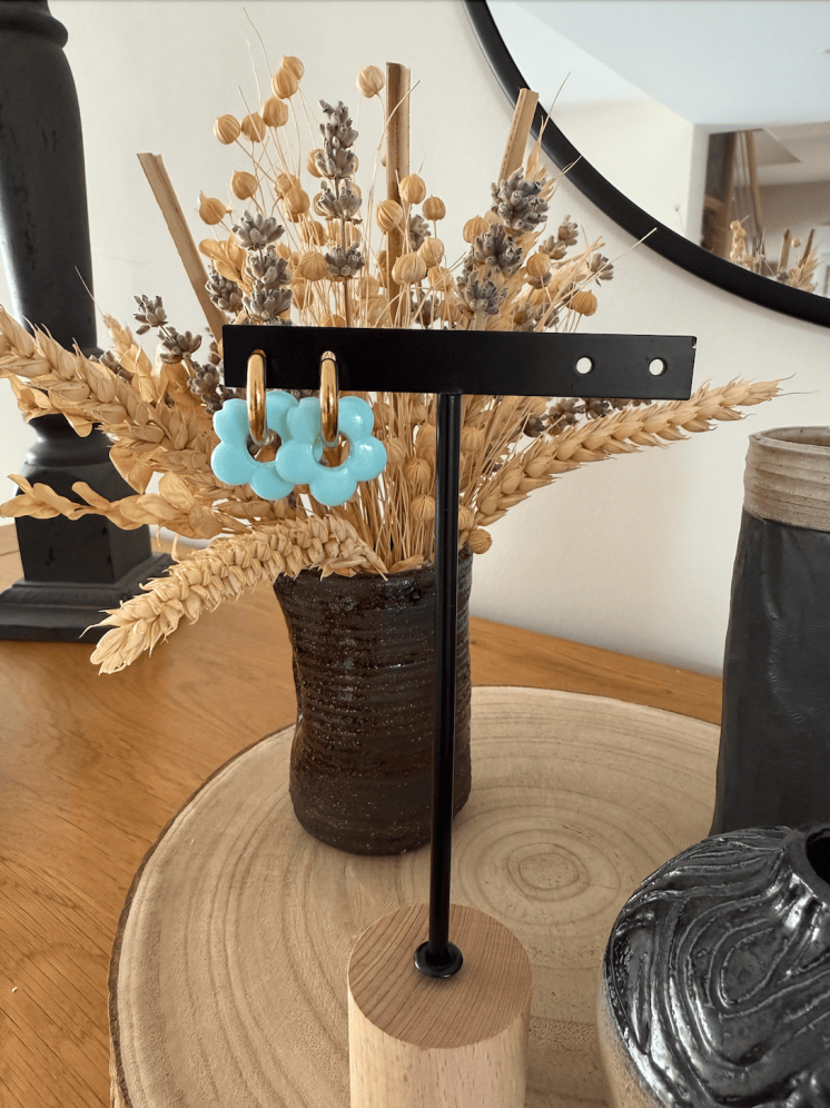 Boucles d’oreilles en forme de fleurs – Élégance florale et féminité