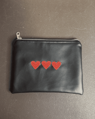 Petite pochette fourre-tout faite main – Élégance compacte et pratique