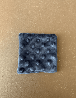Lingette Démaquillante bleu marine en Minky Doux | Zéro Déchet Beauté