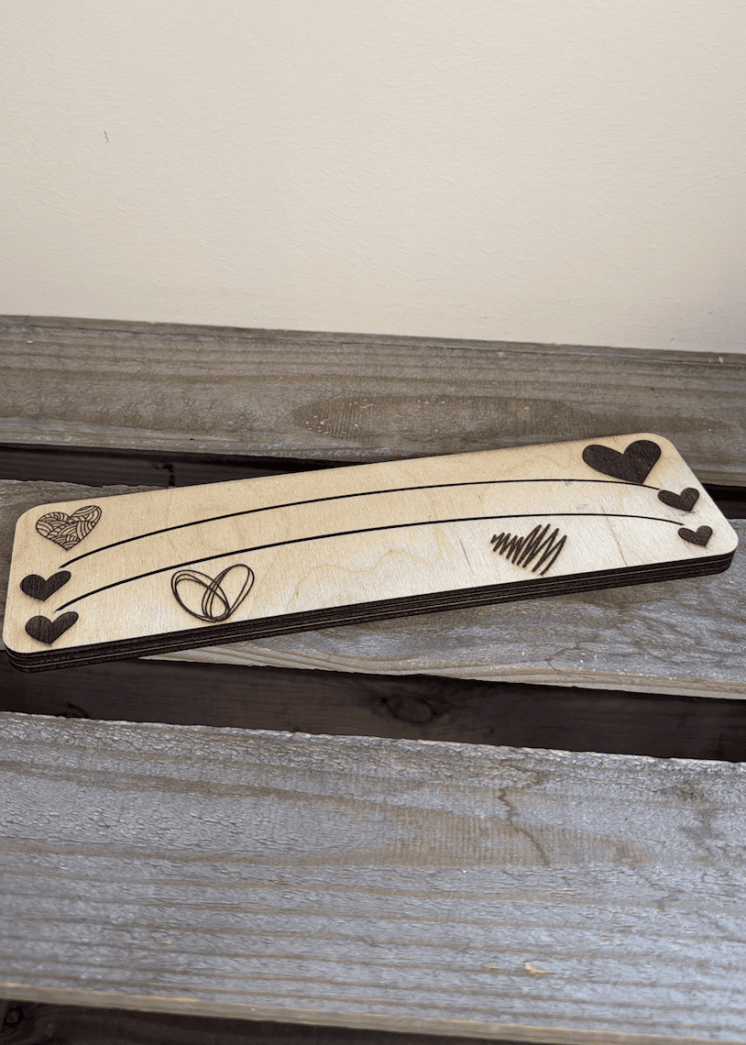 Support carte en bois 25x7 cm – Idéal pour enfants et jeux
