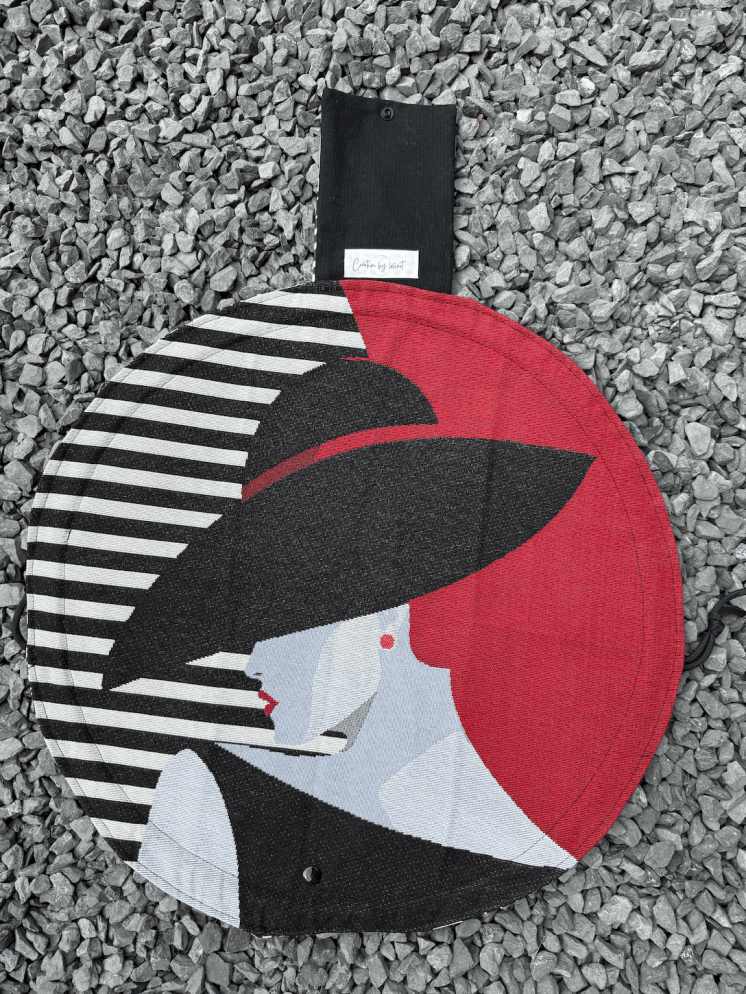 Bourse à maquillage ronde 45 cm art - Pratique et stylée