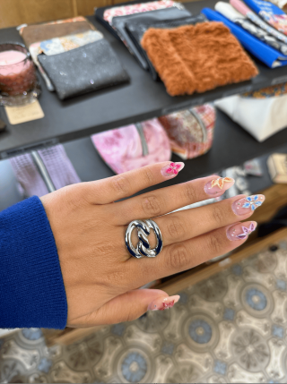 Bague Argentée Taille 56 en Acier Inoxydable – Élégante & Durable