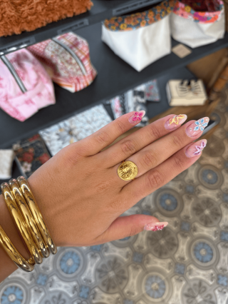 Bague Dorée Réglable en Acier Inoxydable – Chic & Durable