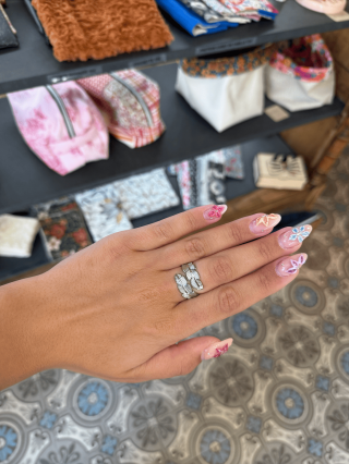 Bague Argentée Réglable en Acier Inoxydable – Chic & Durable