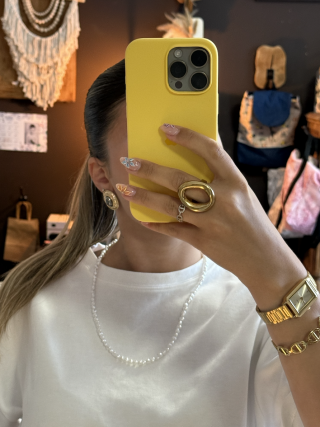 Collier perles blanches irrégulières – Élégance naturelle