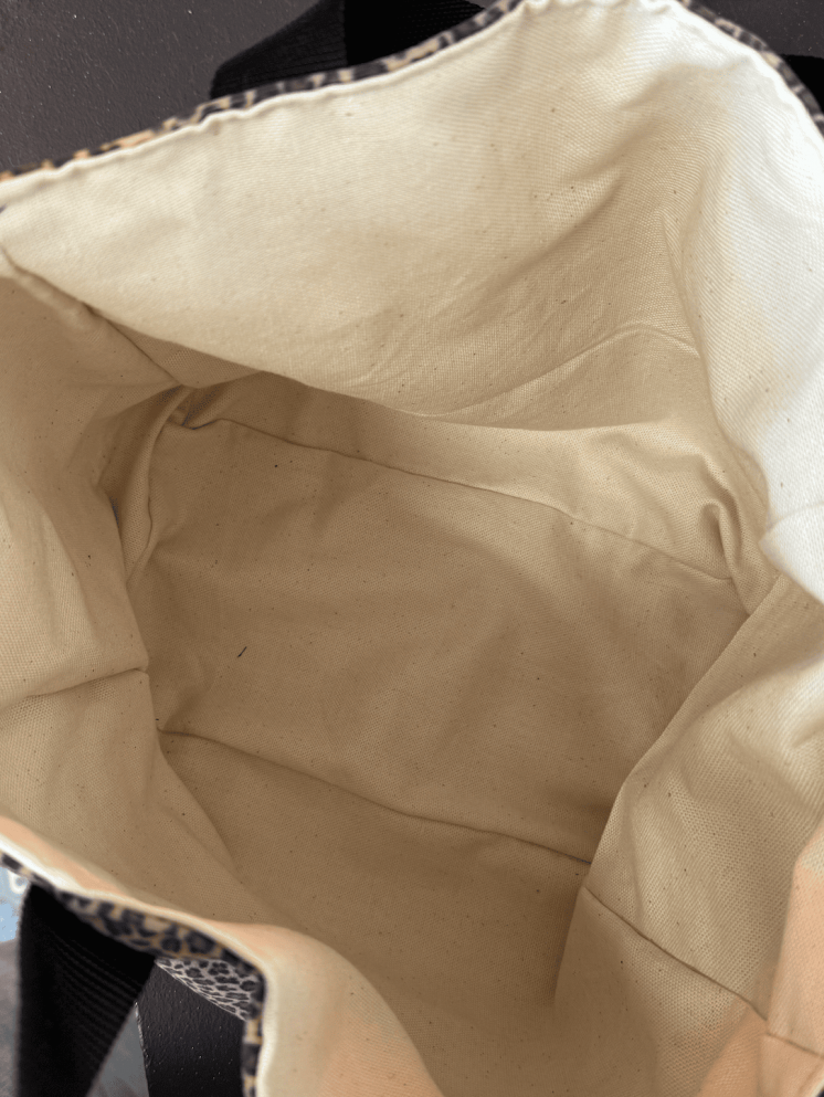 Sac cabas léopard pratique fait main – Élégance et fonctionnalité au quotidien