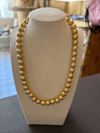 Collier "Marine" – Perles dorées élégantes