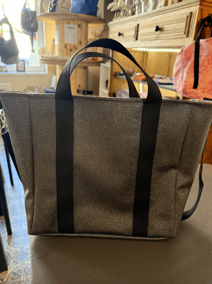 Petit sac cabas pailleté fait main – Élégant