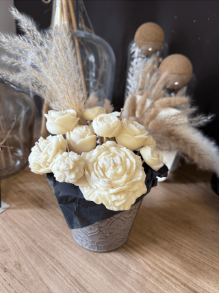 Bouquet de fleurs en bougie – Parfum & déco poétique