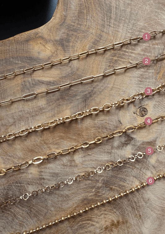 Collier personnalisable doré. Créez votre collier en choisissant vos charms. Création sur mesure