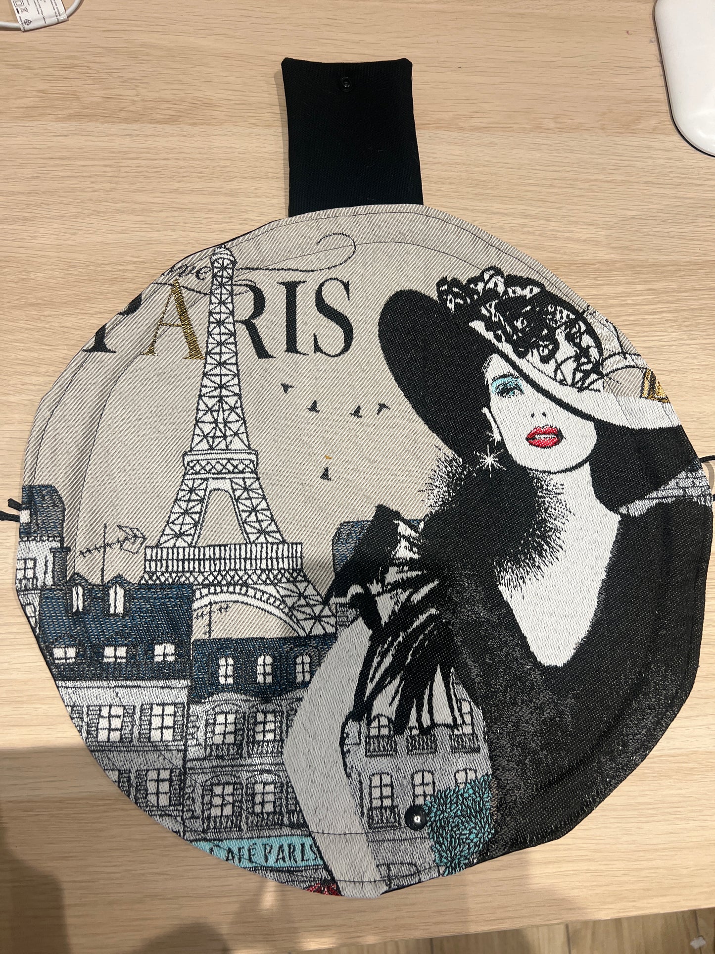 Bourse à maquillage T1 "Lison" similicuir noir