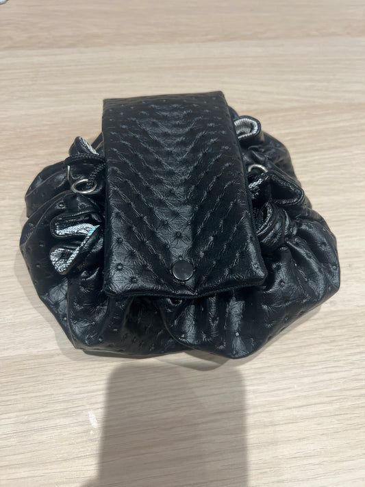 Bourse à maquillage T1 "Lison" similicuir noir