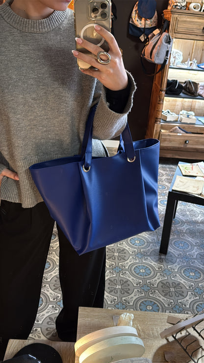  Sac "Marie" Bleu Electrique - sac à main fait main - sac couture fait main - création unique et sur mesure 