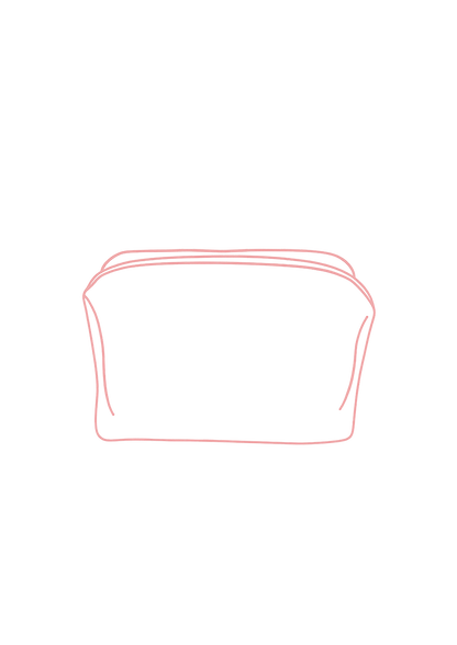 Trousse de toilette Charlie personnalisable. Créez votre trousse de toilette en choisissant vos tissus intérieurs et extérieurs, et en ajoutant une broderie. Création sur mesure